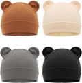 DRESHOW BQUBO 4 Pieces Baby Beanie Newborn Toddler Soft Cute Knit Hat Hospital by DRESHOW