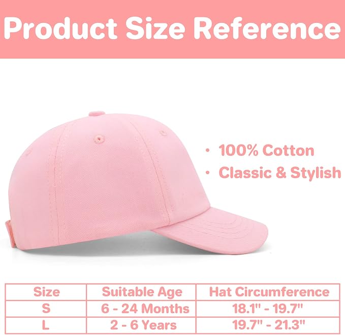 qikqik Baby Baseball Cap Toddler Baseball Hat Baby Ball Cap Toddler Hats - Image 6