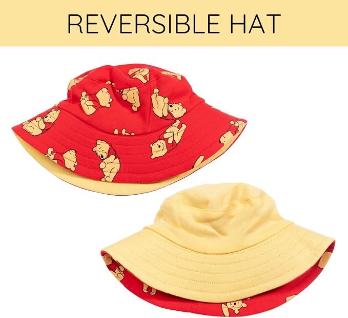 Disney Baby Boys' 2-Piece Romper and Bucket Hat Set Newborn to Infant - Image 3