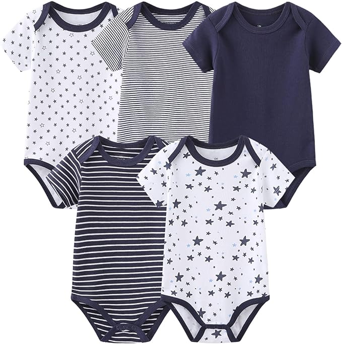 Newborn Layette Gift Set Bodysuits Pants for Baby Girl and Boy 24 Piece 100% Cotton Essentials and Accessories