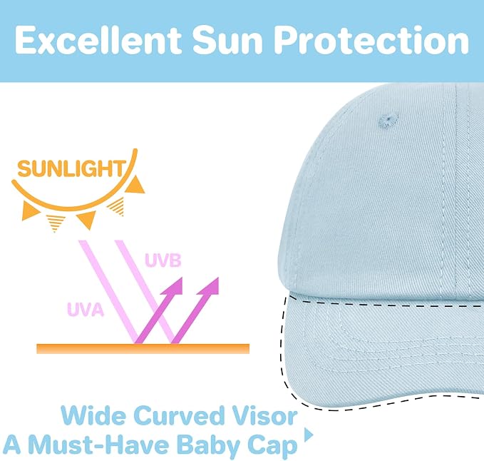 qikqik Baby Baseball Cap Toddler Baseball Hat Baby Ball Cap Toddler Hats - Image 5