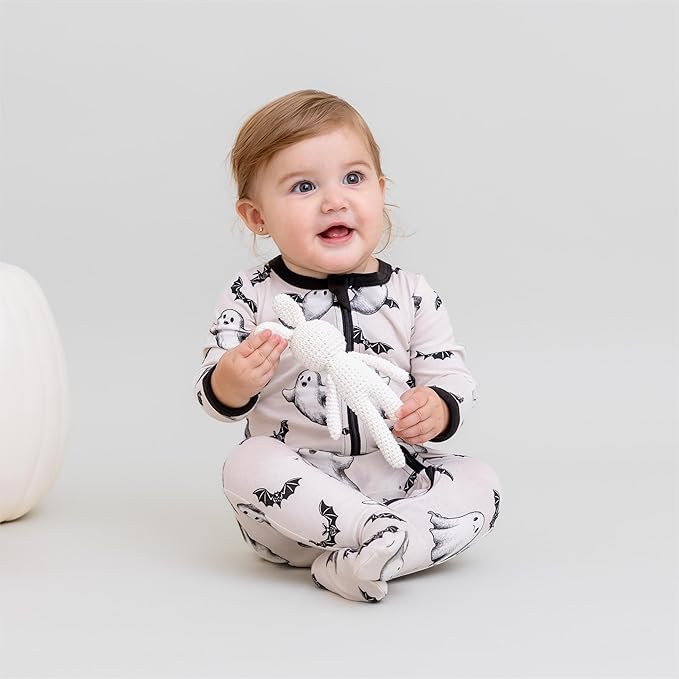 O2 BABY Baby Boys Girls Organic Cotton Zip-Front Sleeper Pajamas, Footed Sleep 'n Play
