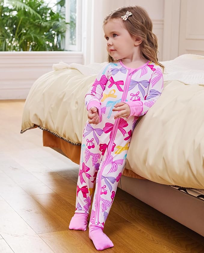 babee Reshinee Viscose Derived from Bamboo Baby Footie Pajamas Convertible - Image 7