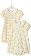 Amazon Essentials x Sofia Grainge Baby Girls' Cotton Short Sleeve Romper by AmazonEssentials