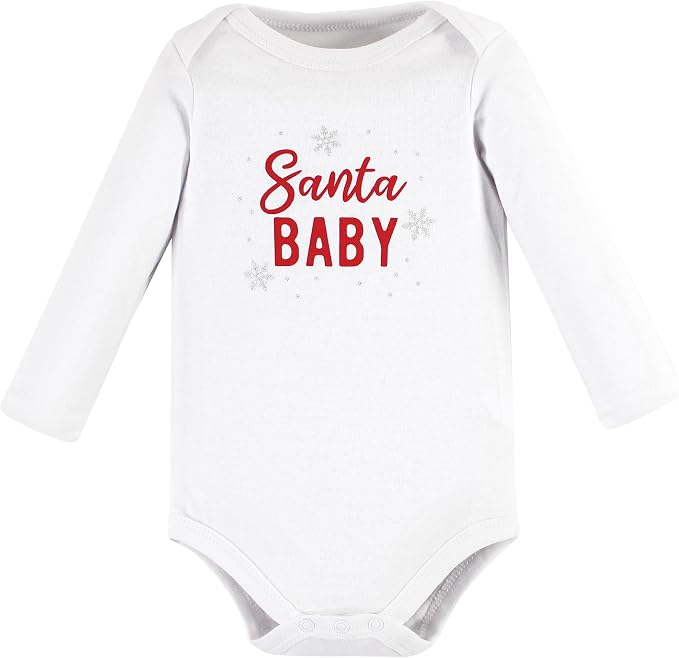 Hudson Baby Baby Girls' Cotton Long-sleeve Bodysuits 3-pack - Image 3