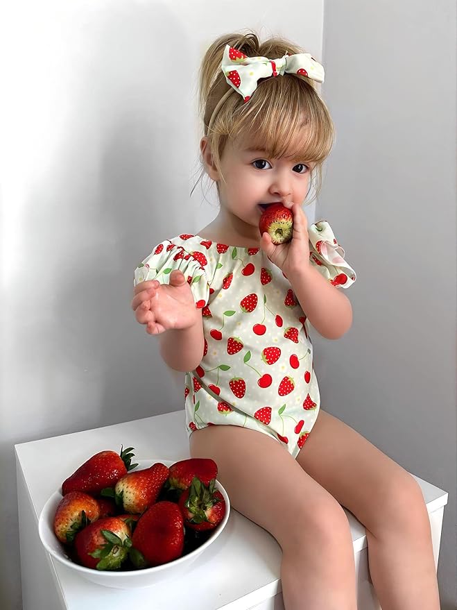 Toddler Girl Baby Ruffles Mermaid Fish Scale Swimsuit One Piece Swimwear Bathing Sunsuit