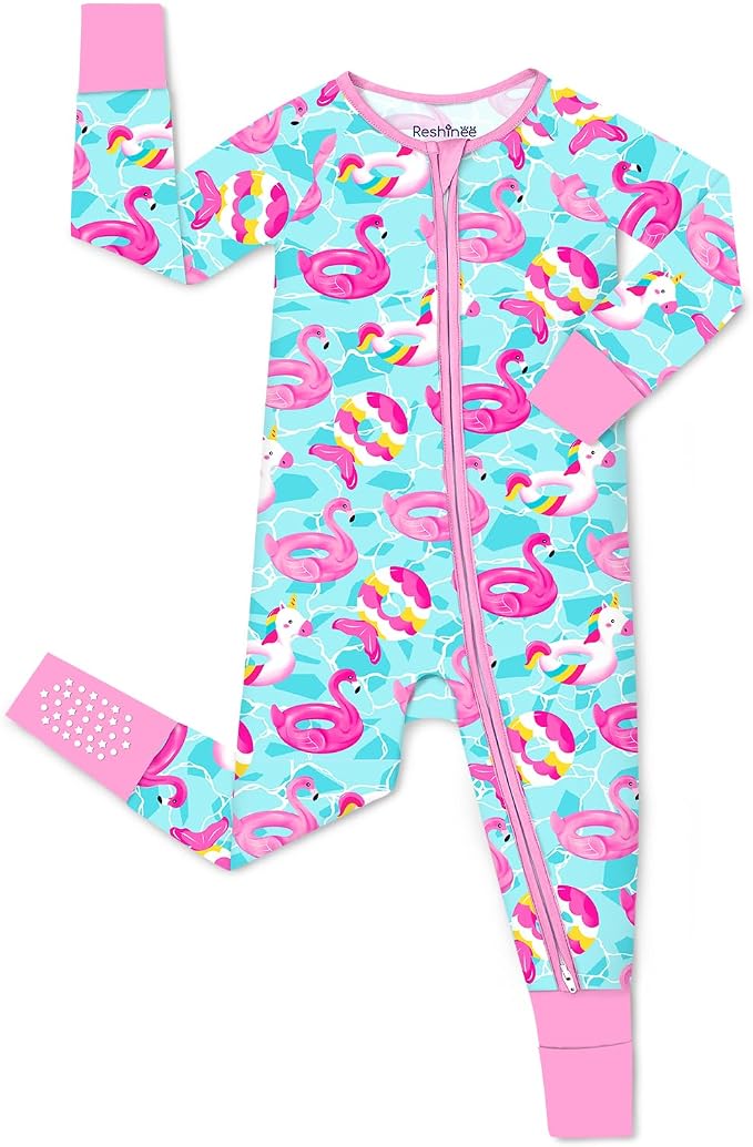 babee Reshinee Viscose Derived from Bamboo Baby Footie Pajamas Convertible by babeeReshinee