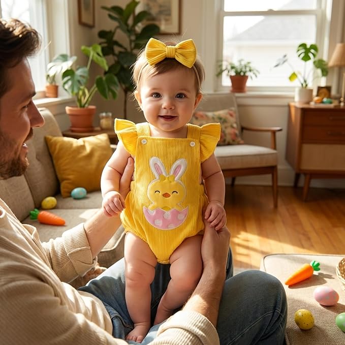 YINGISFITM My First Halloween Baby Girl Outfit Newborn Pumpkin Bubble Romper - Image 5