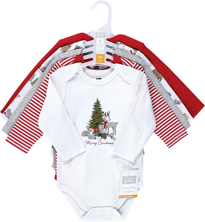 Hudson Baby Unisex Baby Cotton Bodysuits - Image 2
