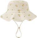 Muslin Baby Sun Hat Sun Protection Baby Toddler Bucket Hats by HONGTEYA
