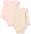 Amazon Essentials Baby Girls' Long-Sleeved Ruffle Bodysuits by AmazonEssentials