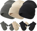Baby Hats and Mittens Set Infant Toddler Beanie Cap Newborn Gloves by SeaZaela