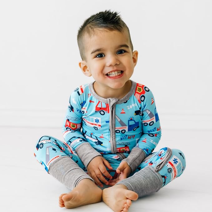 Little Sleepies Pajamas for Baby Boys & Girls, Viscose from Bamboo Baby Pajamas - Image 3