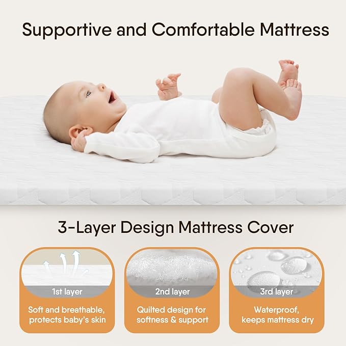 BabyBond Bassinet Bedside Crib, Stable and Secure Crib - Image 4