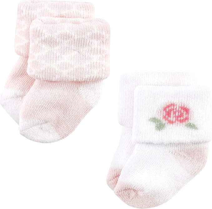 Hudson Baby Baby 8-pack Cotton Rich Newborn and Terry Socks - Image 5