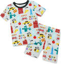 babee Reshinee Bamboo Viscose Toddler Boys Pajamas Set, Short Sleeve Kids by babeeReshinee