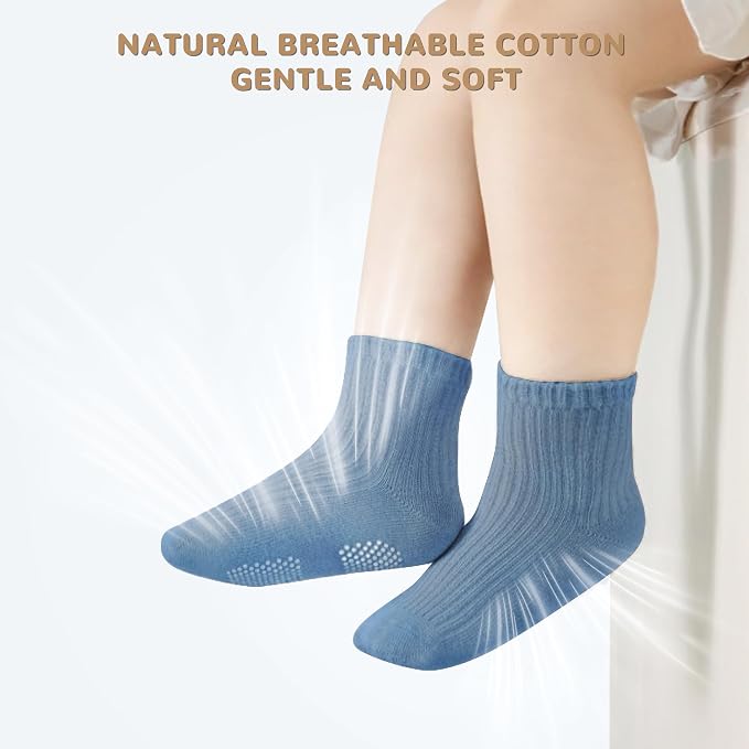 Toddler Grip Socks Non Slip Crew Socks Socks - Image 5
