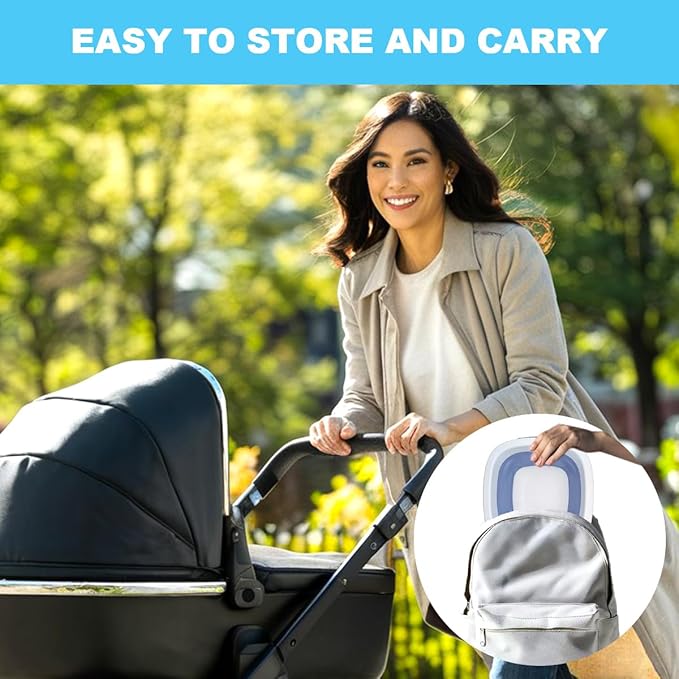 Collapsible Baby Bottles Wash Basin, Ideal Gifts for Baby & Moms, Multi-Purpose Wash Basin for Babies Bottles and Breast Pump, Babies Essentials for Newborns Infant Travel, Trips, Camping