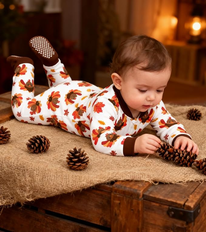 uideazone Baby Girls Footed Pajamas, Zip Sleeper - Image 6