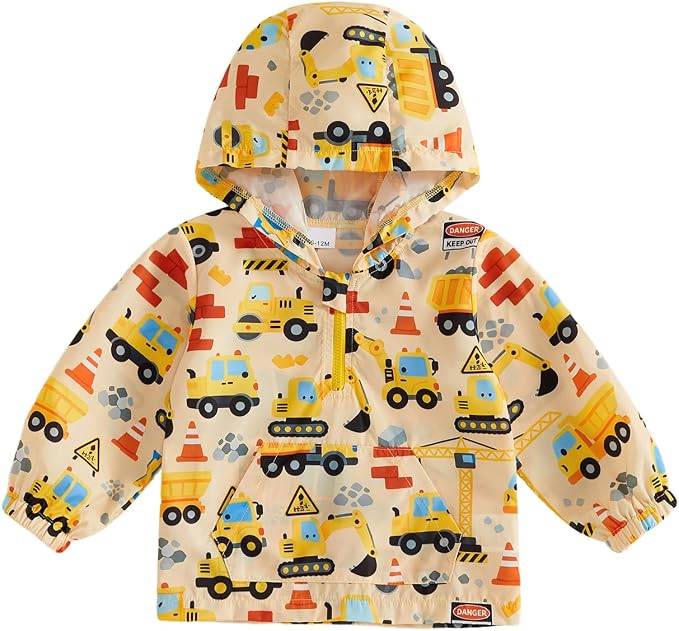 Toddler Windbreaker Jacket Baby Girl Hooded Zip Up Sweatshirt Winter Jacket by Lefyira