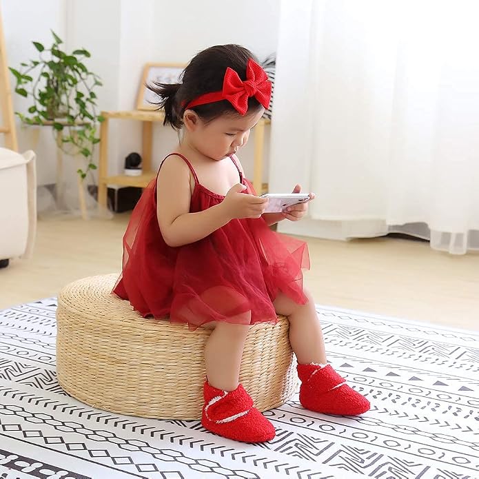 Ohwawadi Infant Baby Slippers Girls Boys Booties Warm Baby Socks Shoes Newborn - Image 2