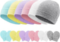 Newborn Baby Hats and Mittens Set Infant Beanie Cap Toddler Gloves Newborn by AQOKKA