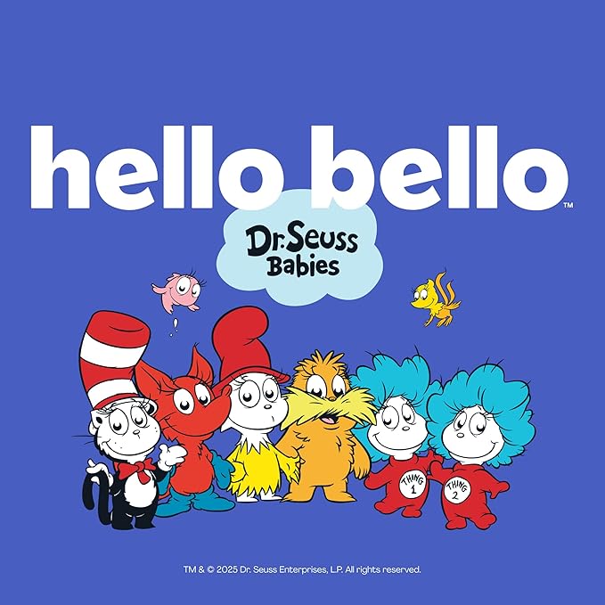 Hello Bello Dr. Seuss Babies Premium Diapers, Size 1, 82 Count: Softness & Protection for Sensitive Skin