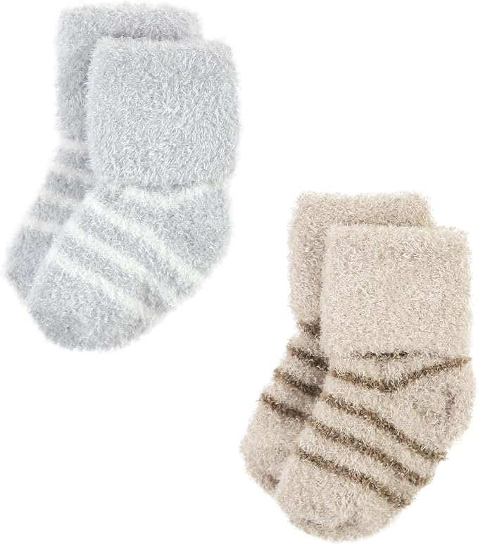 Hudson Baby Baby 8-pack Cotton Rich Newborn and Terry Socks - Image 3