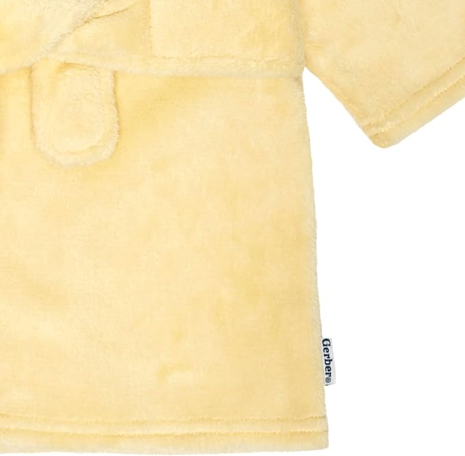 Gerber Baby Boys & Girls Plushy Soft Hooded Animal Character Bathrobe - Image 6