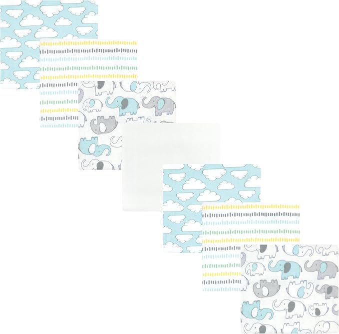 Hudson Baby Unisex Baby Cotton Flannel Receiving Blankets Bundle, Neutral New by HudsonBaby