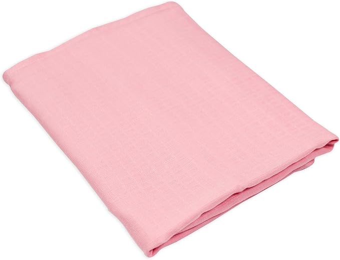 HonestBaby 3-Pack Organic Cotton Swaddle Blankets, Rose Blossom, One Size - Image 3