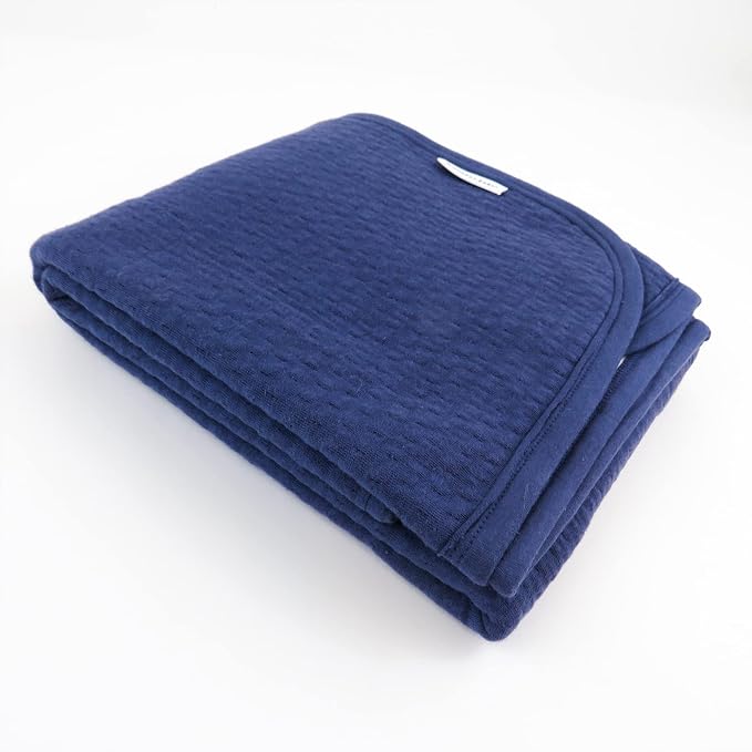 HonestBaby Matelasse Reversible Receiving Blanket 100% Organic Cotton - Image 2
