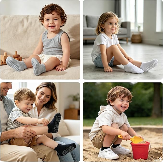 Non-Slip Baby Cotton Ankle Socks - Image 2