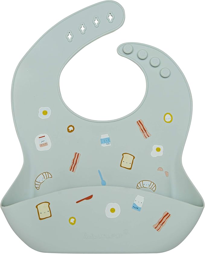 Loulou Lollipop Soft, Waterproof Silicone Feeding Bib by LoulouLollipop
