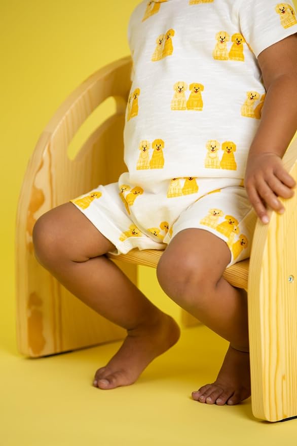 monica + andy Slub Shorty Romper, 100% Organic Baby Clothes - Image 6