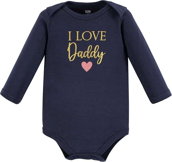 Hudson Baby Baby Girls' Cotton Long-sleeve Bodysuits 3-pack - Image 3