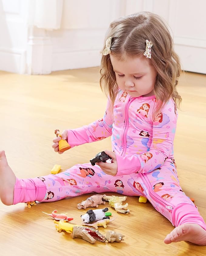 babee Reshinee Viscose Derived from Bamboo Baby Footie Pajamas Convertible - Image 8