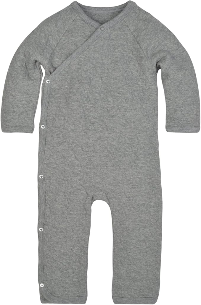 Burt's Bees Baby Long Sleeve Quilted Wrap-Front Jumpsuit, 100% Organic Cotton by BurtsBeesBaby
