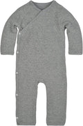 Burt's Bees Baby Long Sleeve Quilted Wrap-Front Jumpsuit, 100% Organic Cotton by BurtsBeesBaby