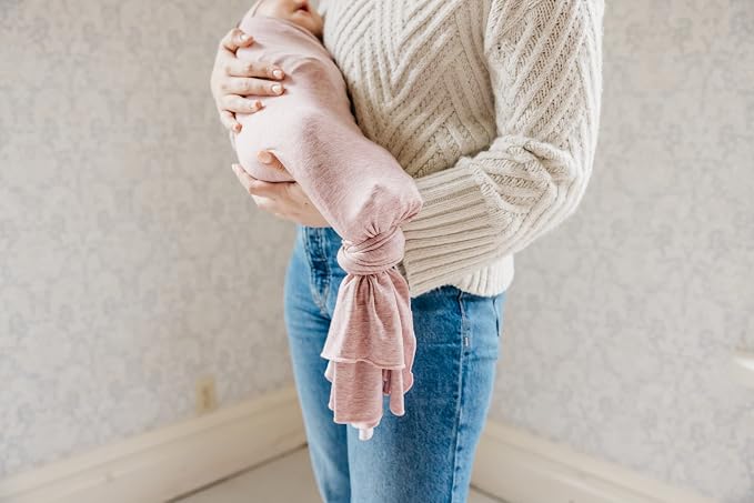 Copper Pearl Swaddle Blankets for Newborns | Soft Stretchy Receiving Blankets - Image 5