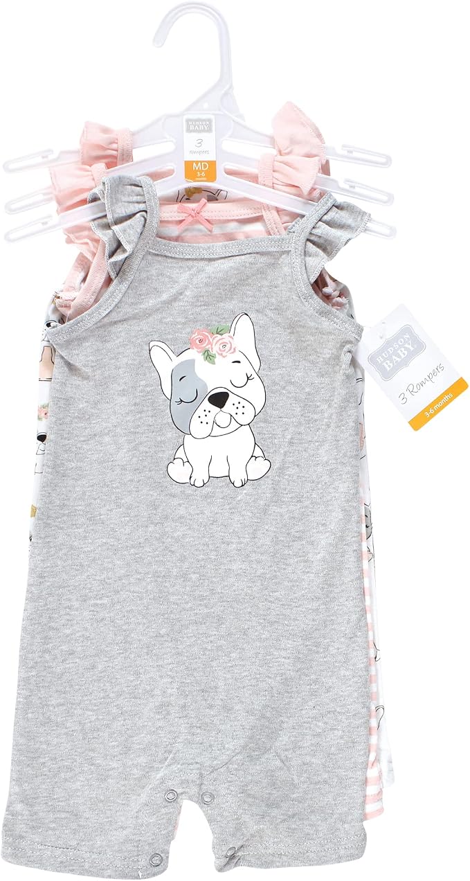 Hudson Baby Unisex Cotton Rompers - Image 2