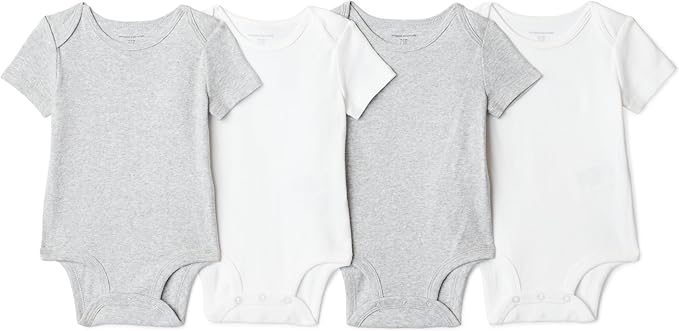 Amazon Essentials Unisex Babies' Short-Sleeve Bodysuits by AmazonEssentials