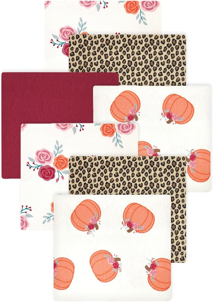 Little Treasure Hudson Baby Cotton Poly Flannel Receiving Blankets Multipack by HudsonBaby