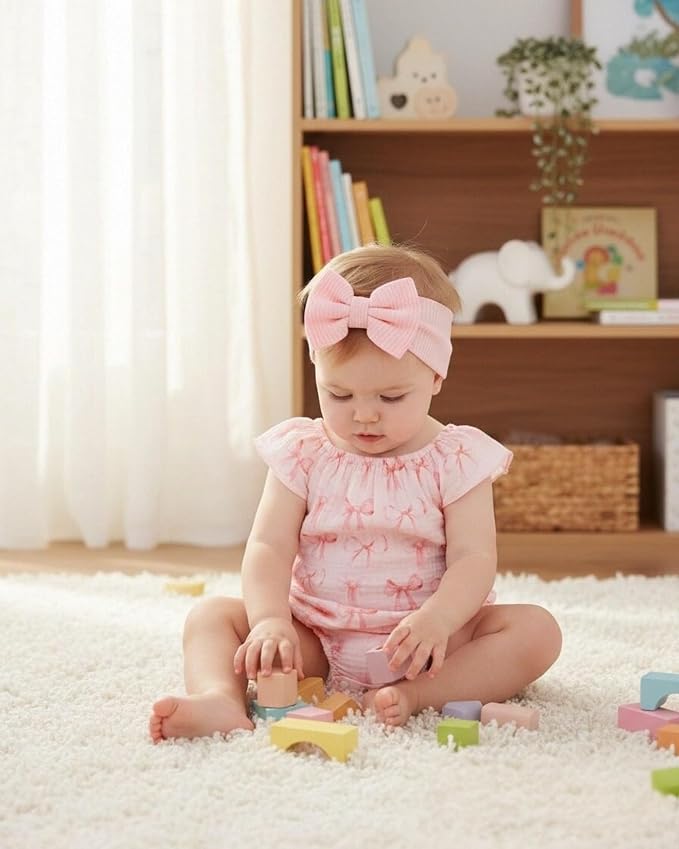 Renotemy Newborn Baby Girl Clothes Coming Home Summer Outfits Preemie-18M | - Image 2