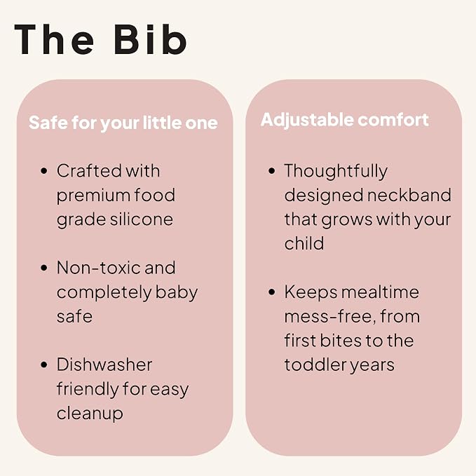 Kaya Silicone Baby Bib Pack of 2, BPA-Free Waterproof Food Catcher, Adjustable - Image 9