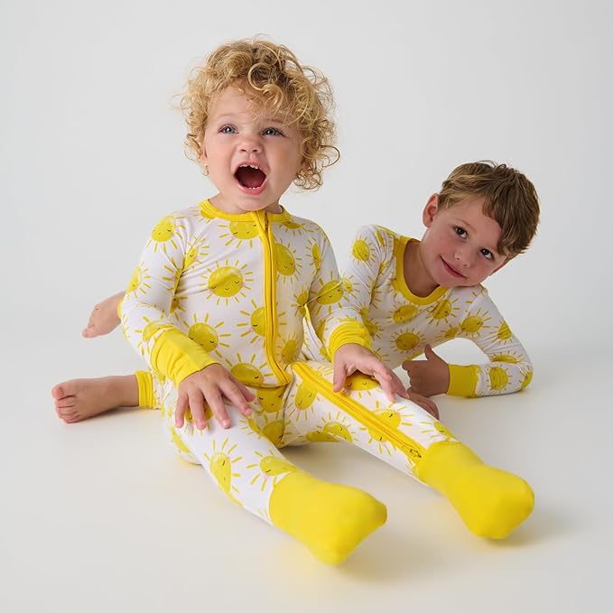 Little Sleepies Pajamas for Baby Boys & Girls, Viscose from Bamboo Baby Pajamas - Image 2