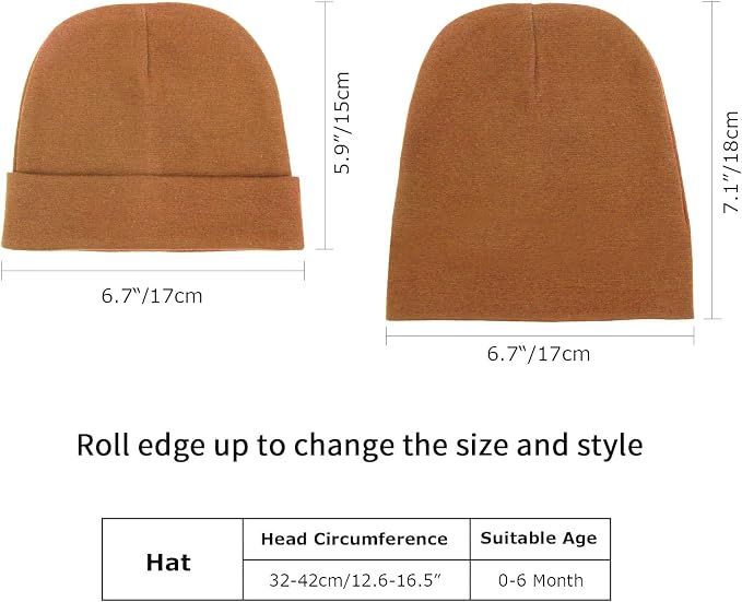 DRESHOW BQUBO 6 Pack Baby Beanie Hats - Image 5