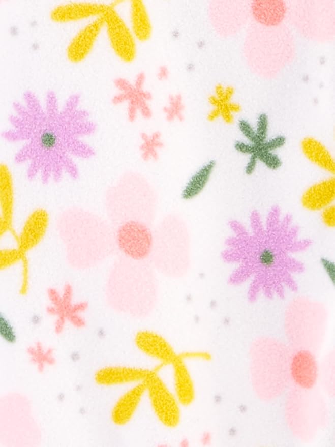 Simple Joys by Carter's Baby Girls' Cotton and Fleece Footed Sleep and Play - Image 4