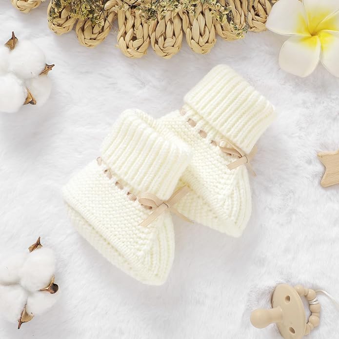 mimixiong Baby Booties Newborn Infant Sock Shoes | Hand Knitting Crochet Boy - Image 6