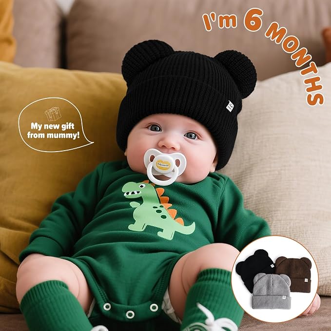 DANMY Baby Beanie Winter Knit Hat - Image 3